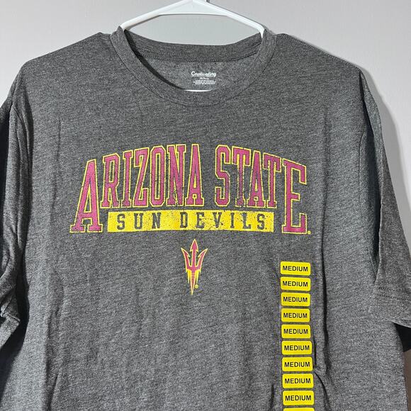 Arizona State Sun Devils T-Shirt Mens M Gray College Tee Gear For Sports ASU - Picture 5 of 6